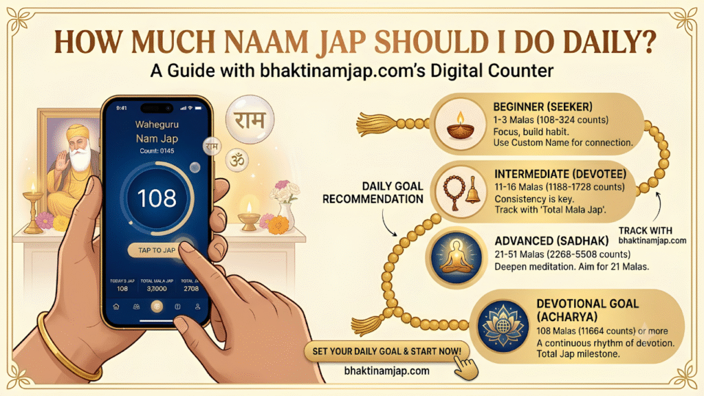 How Much Naam Jap Should I Do Daily Using a Naam Jap Counter?
